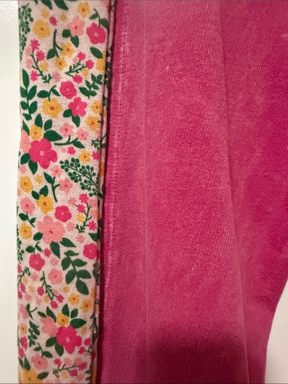 Boho Wide-Leg Floral Panel Pink Pants with Pockets - Picture 7 of 10